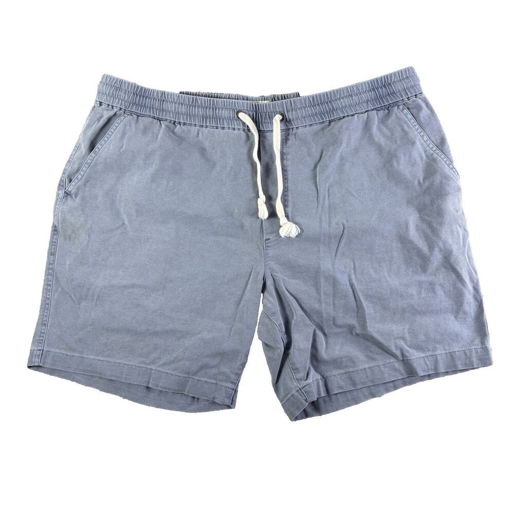 Marine Layer Saturday Beach 6 Shorts Mens XL Baby Blue Drawstring Elastic Waist